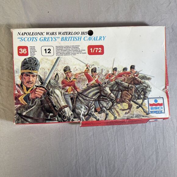Esci Ertl 1/72 "Scots Greys" British Cavalry Waterloo 1815 Napoleonic Wars #217 - Picture 1 of 9
